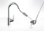 Hansgrohe Focus M41 mosogató csaptelep kihúzható kifolyóval, króm 31815000