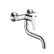   Hansgrohe Focus M41 mosogató csaptelep falra, króm 31825000