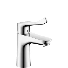  Hansgrohe Focus Care mosdócsaptelep 100 hosszú fogantyúval, lefolyógarnitúra nélkül, króm 31915000