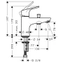 Hansgrohe Focus Monotrou egykaros kád-és zuhanycsaptelep, króm 31930000
