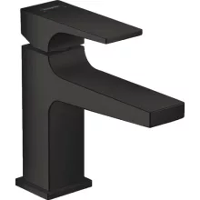   Hansgrohe Metropol 100 mosdócsaptelep matt fekete push-open lefolyóval, kézmosókhoz 32500670
