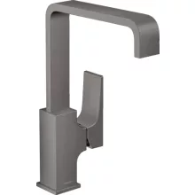   Hansgrohe Metropol 230 mosdócsaptelep szálcsiszolt fekete/króm, push-open lefolyóval 32511340