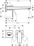 Hansgrohe Metropol falsík alatti mosdócsaptelep 225mm-es kifolyóval matt fekete 32526670