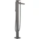 Hansgrohe Metropol szálcsiszolt fekete/króm szabadonálló kádcsaptelep 32532340