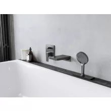   Hansgrohe Metropol szálcsiszolt fekete/króm kádtöltő 32543340