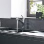 Hansgrohe Talis M52 mosogató csaptelep kihúzható zuhanyfejjel, króm 32841000