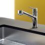 Hansgrohe Talis M52 mosogató csaptelep kihúzható zuhanyfejjel, króm 32841000