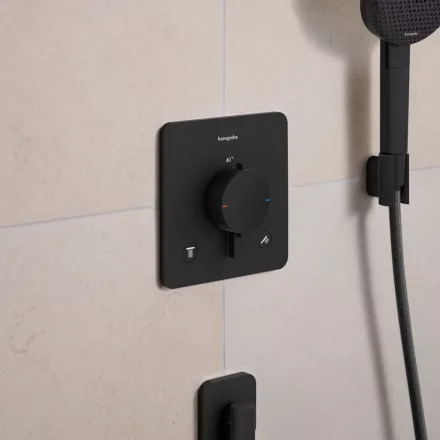 Hansgrohe Ecostat Comfort Q 2 funkciós falsík alatti termosztát, matt fekete 33713670