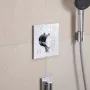 Hansgrohe Ecostat Comfort E 2 funkciós falsík alatti termosztát beépített biztonsági funkcióval, króm 33716000