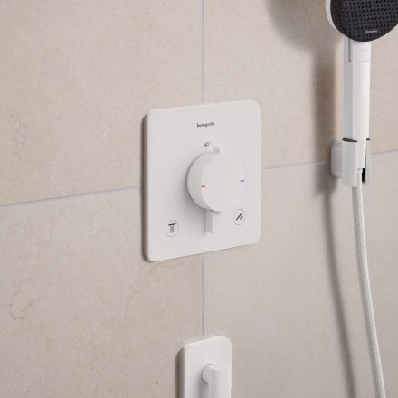 Hansgrohe Ecostat Comfort Q 2 funkciós termosztát beépített biztonsági funkcióval, matt fehér 33717700
