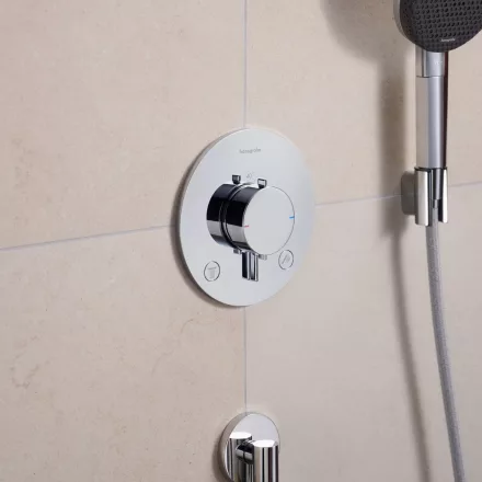 Hansgrohe Ecostat Comfort S 2 funkciós termosztát beépített biztonsági funkcióval, króm 33718000