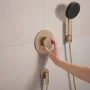 Hansgrohe Ecostat Comfort S 2 funkciós termosztát beépített biztonsági funkcióval, szálcsiszolt bronz 33718140
