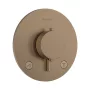 Hansgrohe Ecostat Comfort S 2 funkciós termosztát beépített biztonsági funkcióval, szálcsiszolt bronz 33718140