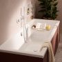 Hansgrohe Ecostat Comfort S 2 funkciós termosztát beépített biztonsági funkcióval, matt fehér 33718700
