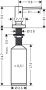 Hansgrohe A71 folyékonyszappan- és mosogatószer-adagoló 500ml, matt fekete 40468670