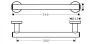 Hansgrohe Logis Universal kapaszkodó/ törölközőtartó, króm 41713000