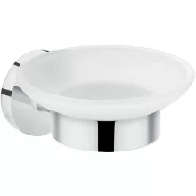   Hansgrohe Logis Universal fali szappantartó matt üveg, króm 41715000