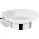 Hansgrohe Logis Universal fali szappantartó matt üveg, króm 41715000