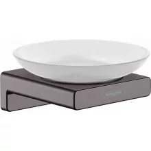   Hansgrohe AddStoris Szappantartó szálcsiszolt fekete króm 41746340
