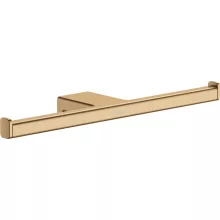   Hansgrohe AddStoris WC papír tartó, dupla szálcsiszolt bronz 41748140