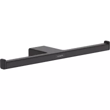   Hansgrohe AddStoris WC papír tartó, dupla matt fekete 41748670