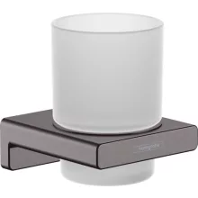   Hansgrohe AddStoris Fogkefe tartó pohár szálcsiszolt fekete króm 41749340