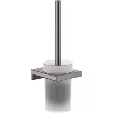   Hansgrohe AddStoris WC kefe tartó, falra szerelhető szálcsiszolt fekete króm 41752340