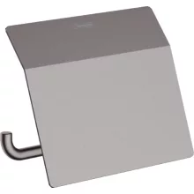   Hansgrohe AddStoris WC papír tartó fedlappal szálcsiszolt fekete króm 41753340