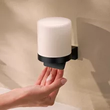 Hansgrohe AddStoris S folyékony szappanadagoló, matt fekete kivitelben