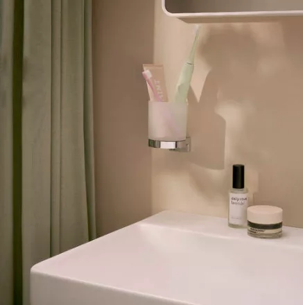 Hansgrohe AddStoris S fogkefe tartó pohár, króm kivitelben