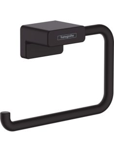   Hansgrohe AddStoris WC papír tartó fedlap nélkül matt fekete 41771670