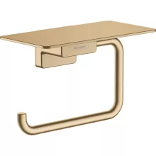   Hansgrohe AddStoris WC papír tartó, polccal szálcsiszolt bronz 41772140