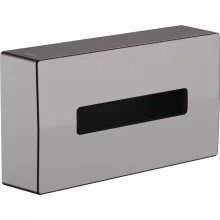   Hansgrohe AddStoris papírzsebkendő tartó, szálcsiszolt fekete króm 41774340