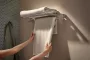 Hansgrohe AddStoris S törölköző tartó polccal, matt fekete kivitelben