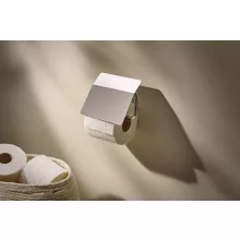 Hansgrohe AddStoris S WC papír tartó fedéllel, króm kivitelben