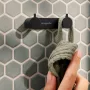 Hansgrohe AddStoris S dupla törölköző akasztó, matt fekete kivitel