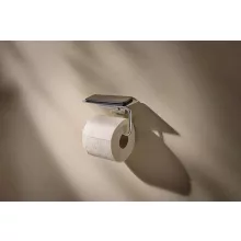 Hansgrohe AddStoris S fali WC papír tartó polccal, króm kivitelben