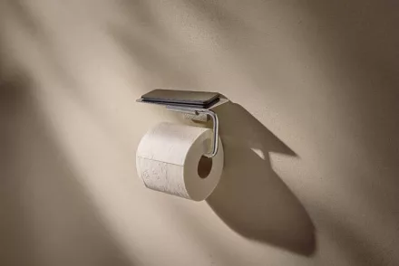 Hansgrohe AddStoris S fali WC papír tartó polccal, króm kivitelben