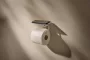 Hansgrohe AddStoris S fali WC papír tartó polccal, matt fehér kivitelben