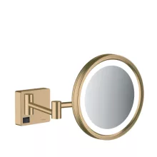   Hansgrohe AddStoris Borotválkozótükör LED világítással szálcsiszolt bronz 41790140