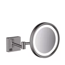   Hansgrohe AddStoris Borotválkozótükör LED világítással szálcsiszolt fekete króm 41790340