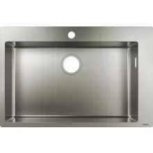   Hansgrohe S71 Beépíthető mosogató 660 lefolyókészlet nélkül rozsdamentes acél hatású 43302800