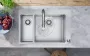 Hansgrohe S71 Beépíthető 2 medencés mosogató lefolyókészlet nélkül rozsdamentes acél hatású 43309800