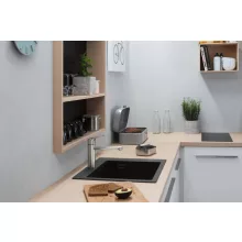   Hansgrohe S51 S510-F450 beépített mosogató, grafit fekete 43312170
