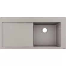   Hansgrohe S51 S514-F450 Beépített SilicaTec mosogató csepegtetővel, betonszürke 43314380