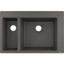   Hansgrohe S51 S510-F635 beépített mosogató 180/450 két medencével kőszürke 43315290