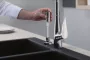 Hansgrohe S51 Beépíthető SilicaTec dupla mosogató 370 grafitfekete 43316170
