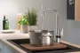 Hansgrohe S51 Beépíthető SilicaTec dupla mosogató 370 grafitfekete 43316170