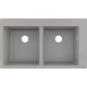 Hansgrohe S51 Beépíthető SilicaTec dupla mosogató 370 betonszürke 43316380