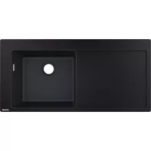   Hansgrohe S51 S5110-F450 Beépített mosogató jobb oldali csepegtetővel grafit fekete 43330170